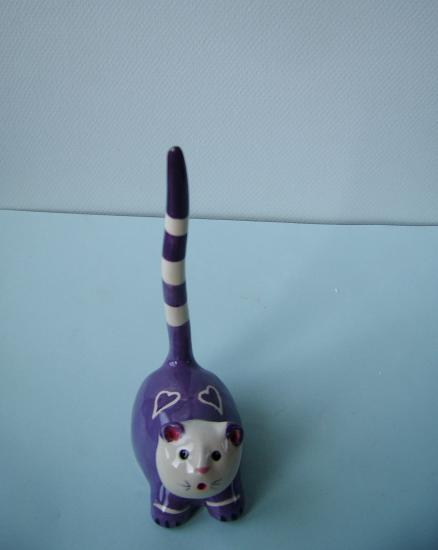 chat coeur violet