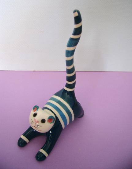 chat bleu jean