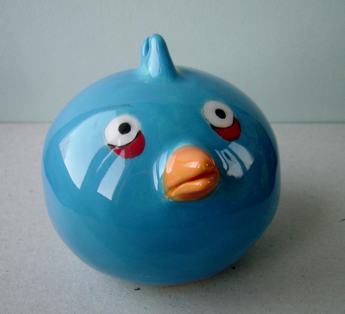 tirelire angry bird bleu 